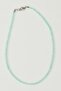 Amazonite Stone Faceted Cut Pendant – 3 mm – Stainless Steel - 3