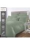 Cotton Double Duvet Cover 200x200 cm Sea Foam, 100% Long Staple Cotton Percale Weave Quilt Cover - 2