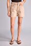 100% Cotton Mom Fit Beige Shorts H7838Ax26Hs - 3