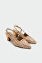 Zawin Sequined Women's Rose Heeled Shoes - 2