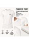 10 White Promotional T-Shirts with Your Logo - Cotton Unisex Disposable Corporate T-Shirt - 2
