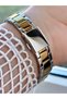Milano Women's Gold Silver Metal Cord Green Dial Wristwatch 2 Years Warranty - 3