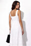 Women's Floral Patterned Lined Strappy Maxi Dress - 5