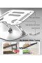 Adjustable Height Ergonomic Aluminum Laptop Stand silver