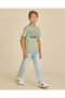 تي شيرت للأولاد بطبعة لوح تزلج أخضر - 5