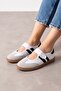Vicenza White Black Striped Strappy Sports Sneaker Shoes - 2