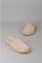 Select 4194 genuine leather truck detail women's slipper mink suede - 6
