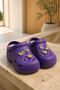 Size 38 High Sole Decorated Cros Slippers - 2