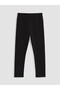 Lcw Kids Black Regular Waist Ruffle Leg Girls' Leggings - 3