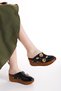 Inside and Outside, 100% Genuine Leather Sabo Model, Padded Sole, Closed Front Women's Slippers - 3
