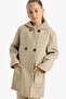 Ultra Soft Hooded Pocketed Cashmere Parka for Girls C8554A824Au