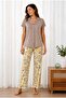 Women's Cotton Buttoned Short Sleeve Pajama Set - 4