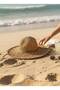 Women's Hand Knitted Detailed Hat Beach Hat - 2