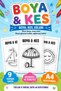 Paint and Cut Activity Book 9 Pages A4 |   Preschool Scissors Usage and Coloring Activities |   Fine Motor Skills Developer