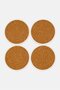 4 Pieces Peachies Coasters Set, Multicolor - 2
