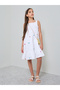 Teen Girls Embroidered Tiered Dress
