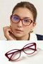 Kate Oval Square Blue Light Protected Transparent Glasses