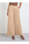 Brown Ribbed Top and Wide Leg Pants Co-Ord Set - 5