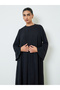 Black 2-Piece Front Open Abaya and Dress Modest Set - 2