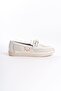 Lizy laceless orthopedic comfortable sole flower patterned women's flat shoes ckt - white - 6
