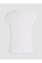 Lcw Vision White U-Neck 100% Cotton Women's T-Shirt - 7
