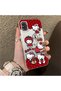 Samsung Galaxy A31 Compatible Silicone Edge Hard Back Case Couple Phone Case with Kitty Pattern - 3