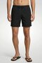 Men Solid Board Shorts, Black