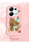 Poco M6 Pro 4g Compatible Case Camera Protector Pink Silicone Couple Phone Case Kitty Pattern - 2