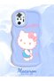 Redmi Note 10 Pro Compatible Case Camera Protector Blue Silicone Couple Phone Case Kitty Pattern - 2