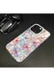 Samsung Galaxy A51 Compatible Silicone Edge Hard Back Case Couple Phone Case with Floral Pattern - 7
