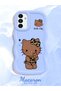 Samsung Galaxy A13 5g Compatible Case Camera Protector Blue Silicone Couple Phone Case Kitty Pattern - 2