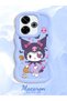 Redmi 13 Compatible Case Camera Protector Blue Silicone Couple Phone Case Cartoon Pattern - 2
