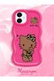 Samsung Galaxy A06 Compatible Case with Camera Protector Red Silicone Couple Phone Case Kitty Pattern - 2