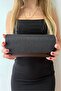 Women's Evening Dress Bag, Glittery Portfolio Clutch with Chain Strap, Invitation Engagement Wedding Bag - 7