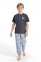 Boy's 100% Cotton Fabric Pajama Set 8-13 Years 12712Is - 2
