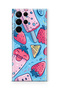 Samsung Galaxy S23 Ultra Compatible Printed Transparent Phone Case |   Collection: Snacktoon Delight