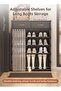 SOTEN 7-Tier Entryway Shoe Rack Shoe Cabinet with Drawers, Vertical Shoe Storage Organizer with Dustproof Curtain, Multi-Layer Freestanding Shoe Cabinet for Entryway, Hallway, Apartment & Small Spaces - 4