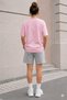 Oversize Women's Shorts Set Crew Neck Short Sleeve T-Shirt Shorts 2-Piece Casual Summer Combination Lip Print - 2