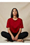 Regular Fit Cotton T-shirt with Side Slits - 5