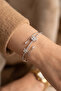 Zircon Stone Lotus Model Adjustable Bracelet - 3