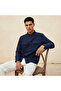 Men Regular Fit Collared Long Sleeve Shirt