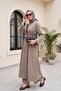 Tunic, Long Slit Pants, Pocketed Modal Suit - Mink - 5