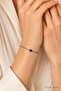 Blue Rope Black Pearl Adjustable Unisex Lucky Bracelet - 2