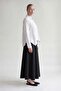 White Asymmetrical Cut Shirt - 3