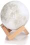 LED Moon Lamp for Night Lighting with Base for Table and Desk with Magical Light and Touch Sensor, Can Be Given as a Gift - Original Version