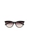 Cat Buckle Model New Season Light Frame Uv Protection Women's Sunglasses Leopard Frame Black Gradient Glass - 6