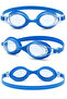 Set of 2 Swimming Goggles Fabric Cap Set Swimming Pool Sea Goggles Blue - 4