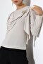 Women's Sandy Brooch Detailed Draped Blouse