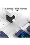 Universal International Power Travel Plug Adapter, 5 in 1 European Travel Plug Adapter W/ 3.5A 2xUSB-A And 2xUSB C Wall Charger and Worldwide AC Outlet for Europe USA UK AUS Asia-Black - 6
