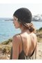 Hand Knitted Mesh Beanie with Glittery Seashell Detail Bohemian - Hair Bandana - Beach Accessory - Beanie - 3